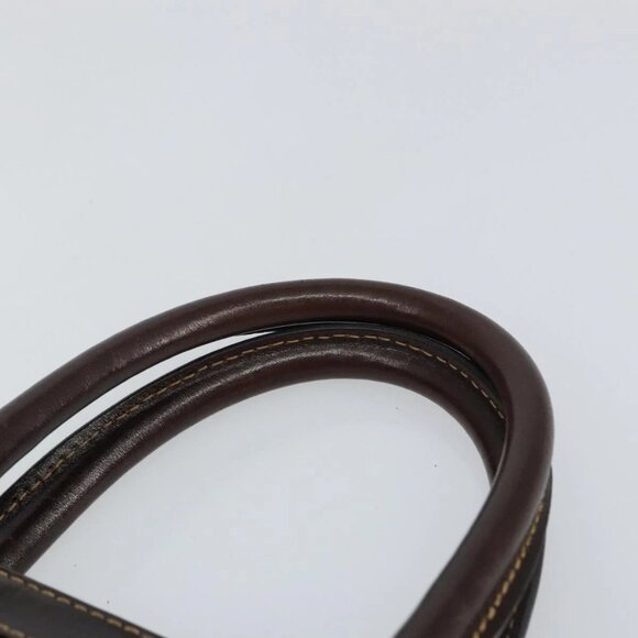 FENDI Zucca Canvas Hand Bag Black Brown Auth 144377 - Picture 9 of 16